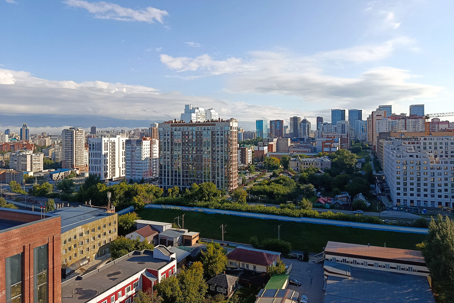 Вид из окна в Новосибирске